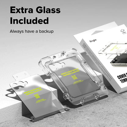Ringke Cover Display Exterior Screen Protector for Samsung Galaxy Z Flip7 F766, Tempered Glass, Full Glue, Set of 2 pieces