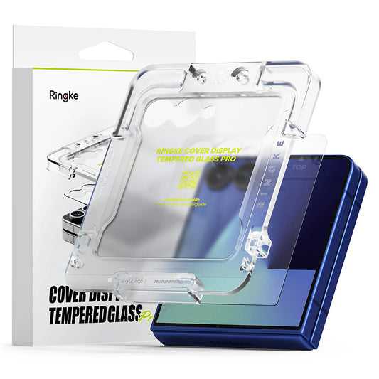 Skærmbeskyttelsesfilm til yderskærm Ringke Cover Display til Samsung Galaxy Z Flip7 F766, hærdet glas, fuld lim, sæt med 2 stk.