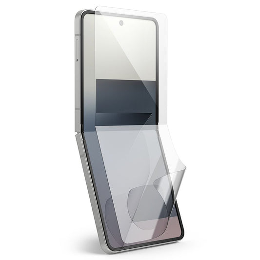 Beskyttelsesfilm til indvendig skærm Ringke Dual Easy Pro til Samsung Galaxy Z Flip7 F766, Plastik, Sæt med 2 stykker