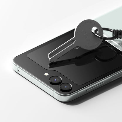 Beskyttelsesfilm til ydre skærm Ringke til Samsung Galaxy Z Flip5 F731, Hærdet glas, Fuldklæbende, Sæt med 2 stykker