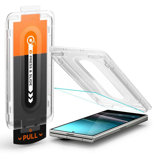 Beskyttelsesfilm til ydre skærm Spigen GlastR EZ FIT Pro HD til Samsung Galaxy Z Fold7 F966, Hærdet Glas, Full Glue AGL09580