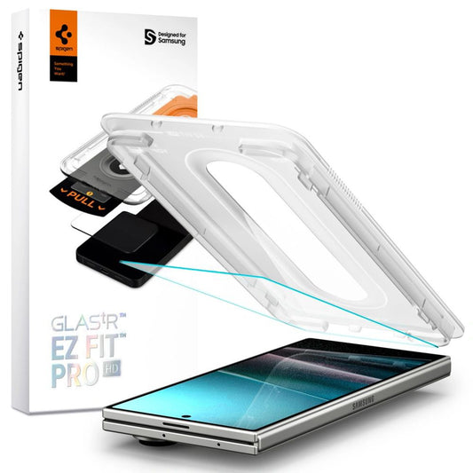 Beskyttelsesfilm til ydre skærm Spigen GlastR EZ FIT Pro HD til Samsung Galaxy Z Fold7 F966, Hærdet Glas, Full Glue AGL09580