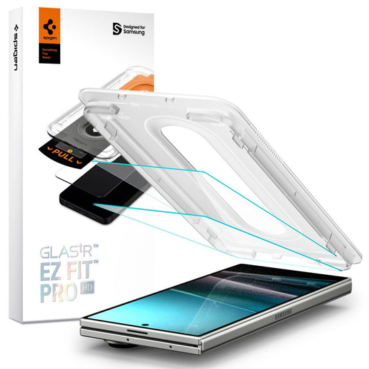 Beskyttelsesfilm til ydre skærm Spigen GlastR EZ FIT Pro HD til Samsung Galaxy Z Fold7 F966, Hærdet Glas, Fuldklæbende, Sæt med 2 stykker AGL09579