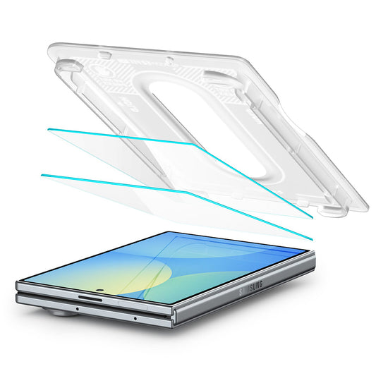 Spigen GlastR EZ FIT Pro HD Skærmbeskytter til Samsung Galaxy Z Fold8 F971, Hærdet Glas, Fuld Lim, Sæt med 2 stk AGL11943