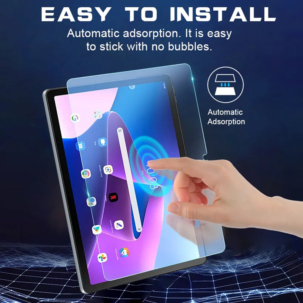 Lito Classic Skærmbeskyttelsesfilm til Lenovo Tab M10 Plus (3. generation), Hærdet Glas, Fuld Lim, 2.5D