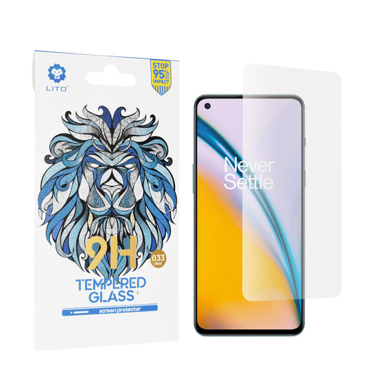 Lito Classic Skærmbeskytter til OnePlus Nord 2T / Nord CE 5G / Nord 2 5G, Hærdet Glas, Fuld Lim, 2.5D