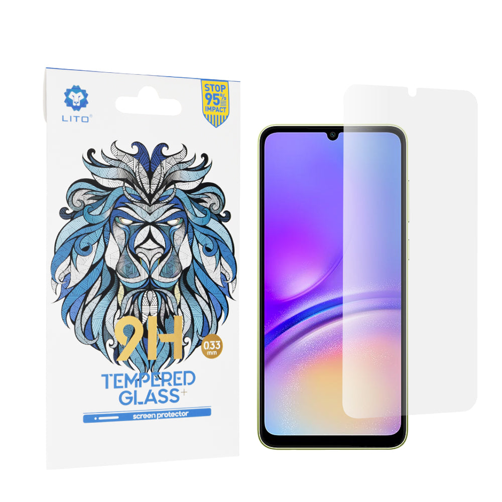 Lito Classic Skærmbeskyttelsesfilm til Samsung Galaxy A05s A057 / A05 A055, Hærdet Glas, Fuld Lim, 2.5D