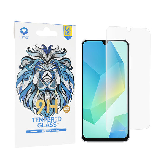 Lito Classic Skærmbeskyttelsesfilm til Samsung Galaxy A16 5G A166 / A16 4G A165, Hærdet Glas, Fuld Lim, 2.5D