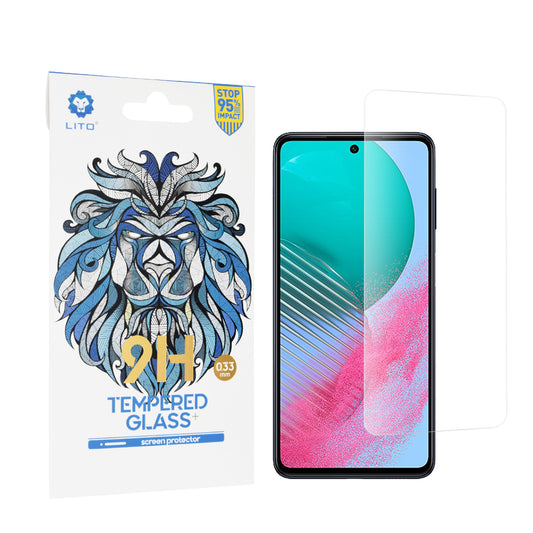Lito Classic Skærmbeskyttelsesfilm til Samsung Galaxy M54, Hærdet Glas, Fuld Lim, 2.5D