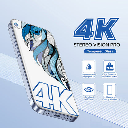 Beskyttelsesfilm Lito D+ Max 4K til Apple iPhone 17 Air, Hærdet Glas, Fuldklæbende, Sort