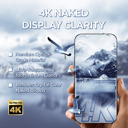 Beskyttelsesfilm Lito D+ Max 4K til Apple iPhone 17 Air, Hærdet Glas, Fuldklæbende, Sort