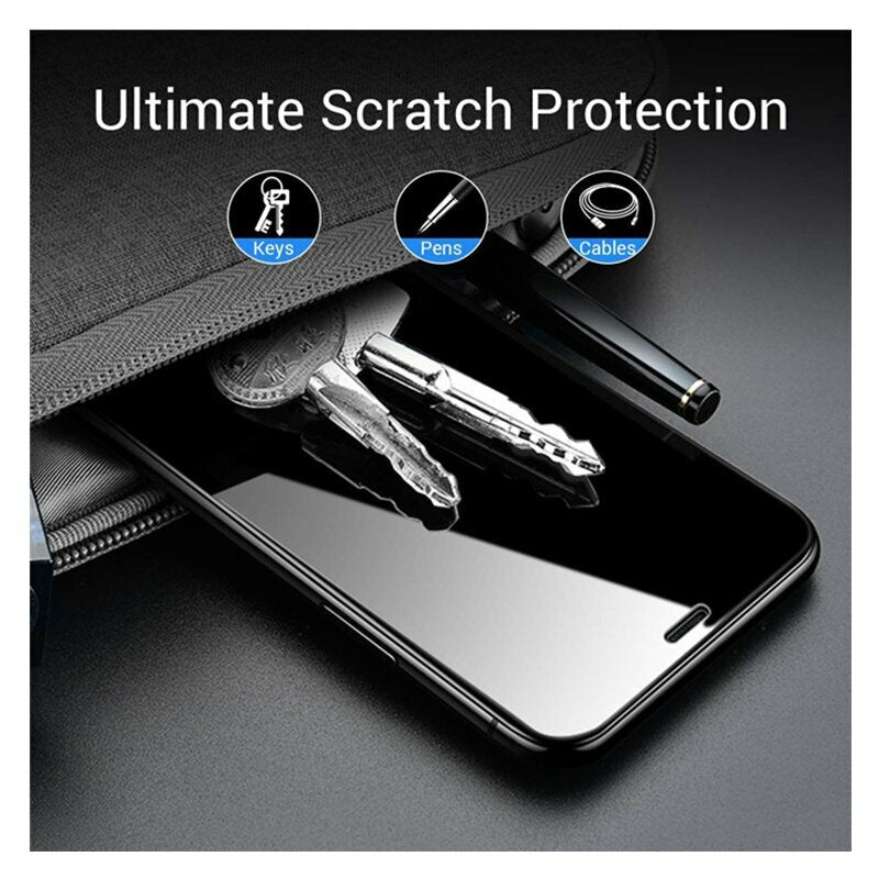 Lito HD Pro Clear Skærmbeskytter til Samsung Galaxy F12 F127 / A12 Nacho A127 / M02 M022, Hærdet Glas, Fuld Lim, Sort