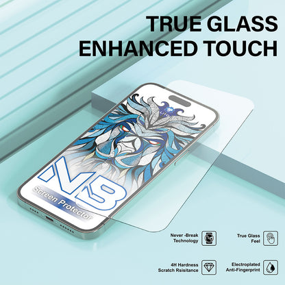 Beskyttelsesfilm Lito NB skærm til Apple iPhone 17 Pro Max, Hærdet Glas, Fuldklæbende, Sort