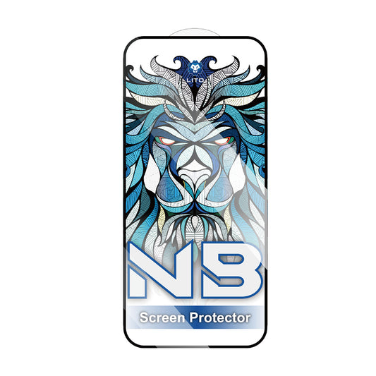 Beskyttelsesfilm Lito NB skærm til Apple iPhone 17 Pro, Hærdet Glas, Fuldklæbende, Sort