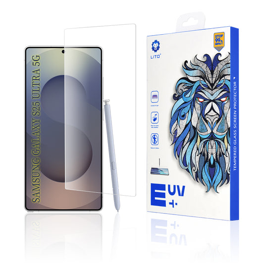 Lito Skærmbeskyttelsesfilm til Samsung Galaxy S25 Ultra S938, Hærdet Glas, UV Lim, 3D
