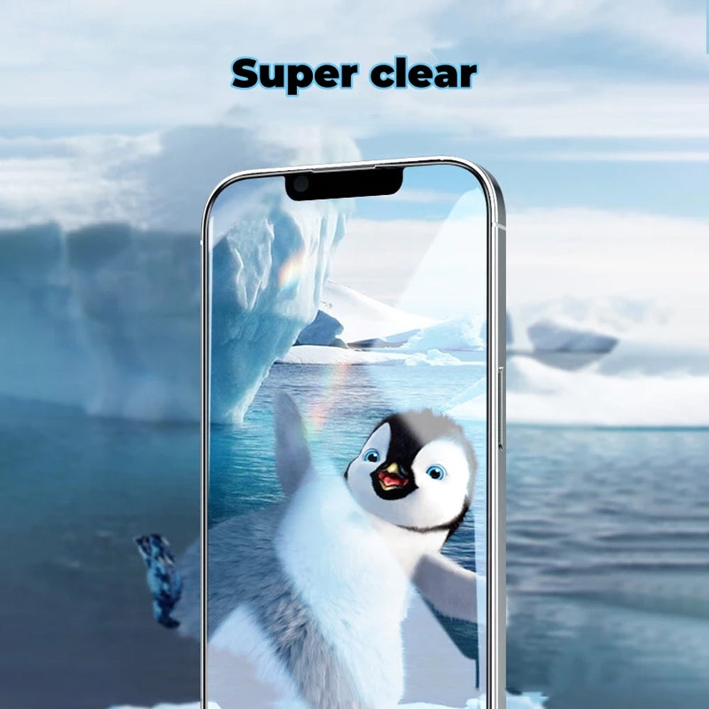 Beskyttelsesfilm Mat Anank 5X Forstærket til Apple iPhone 17 Pro, Hærdet Glas, Fuldklæbende, 2.5D, Sort