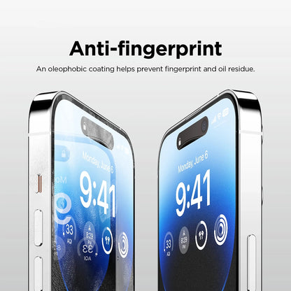 Beskyttelsesfilm Mat Anank 5X Forstærket til Apple iPhone 17 Pro, Hærdet Glas, Fuldklæbende, 2.5D, Sort