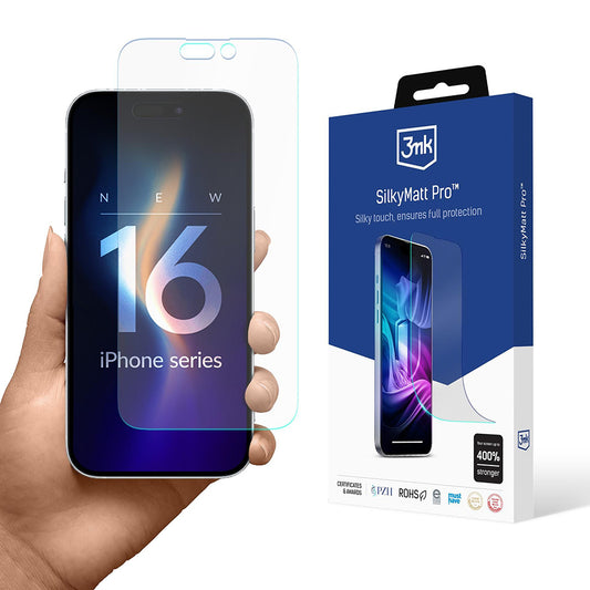 Mat skærmbeskytter 3MK Silky Pro til Apple iPhone 16 Pro Max, plastik