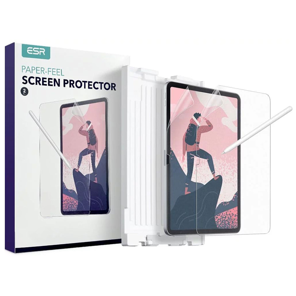 Beskyttelsesfilm Matte ESR Paper Feel til Apple iPad (2025) / (2022), Plastik, Sæt med 2 stykker