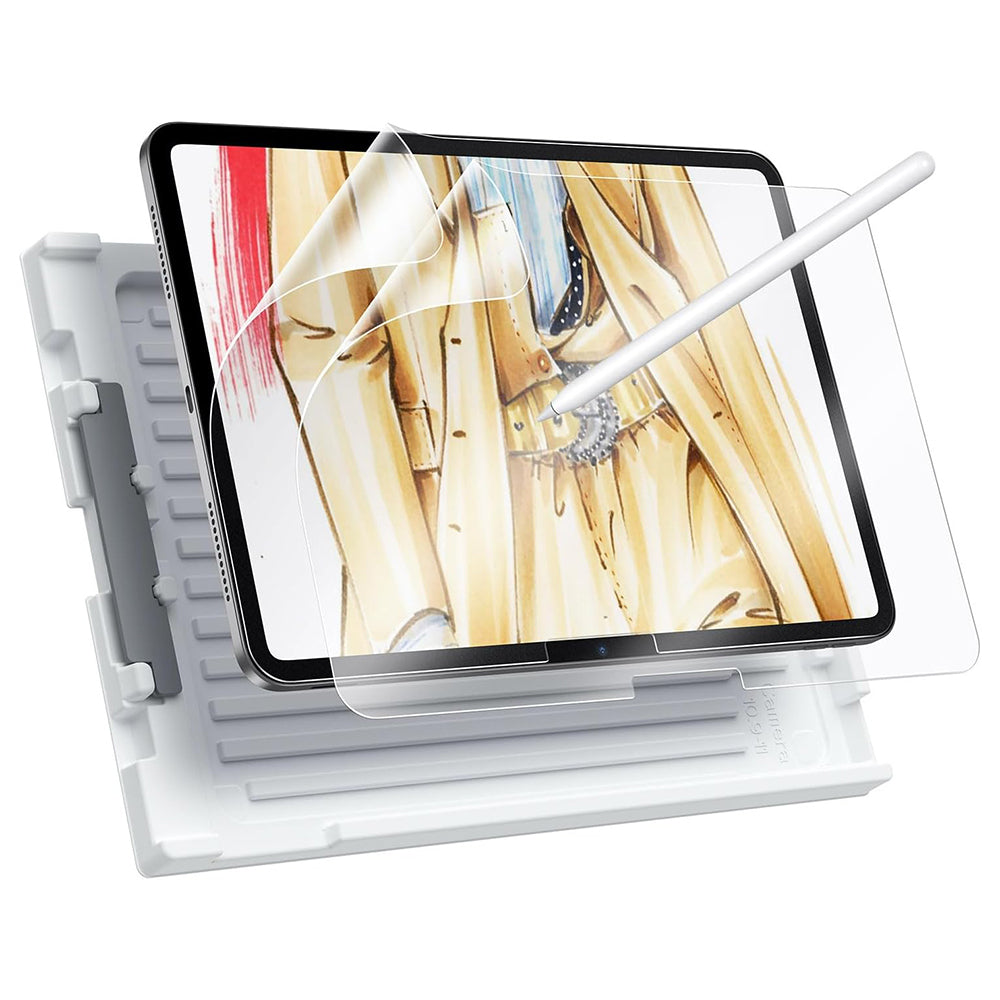 Beskyttelsesfilm Matte ESR Paper Feel til Apple iPad Air 13 (2025) / Air 13 (2024), Plastik, Fuldklæbende, Sæt med 2 stykker