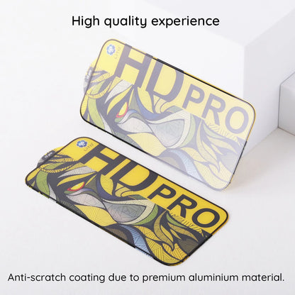 Mat skærmbeskyttelsesfilm Lito HD Pro til Apple iPhone 16 Plus, hærdet glas, fuld lim, sort