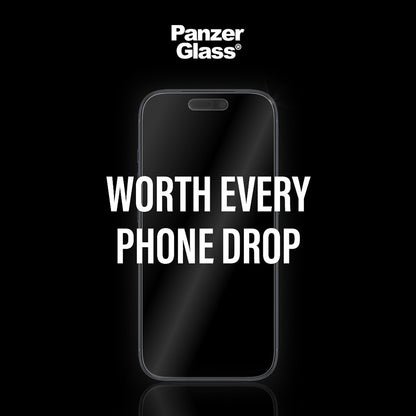 Beskyttelsesfilm Matte PanzerGlass Armor EasyAligner til Apple iPhone 17 Pro, Hærdet Glas, Full Glue