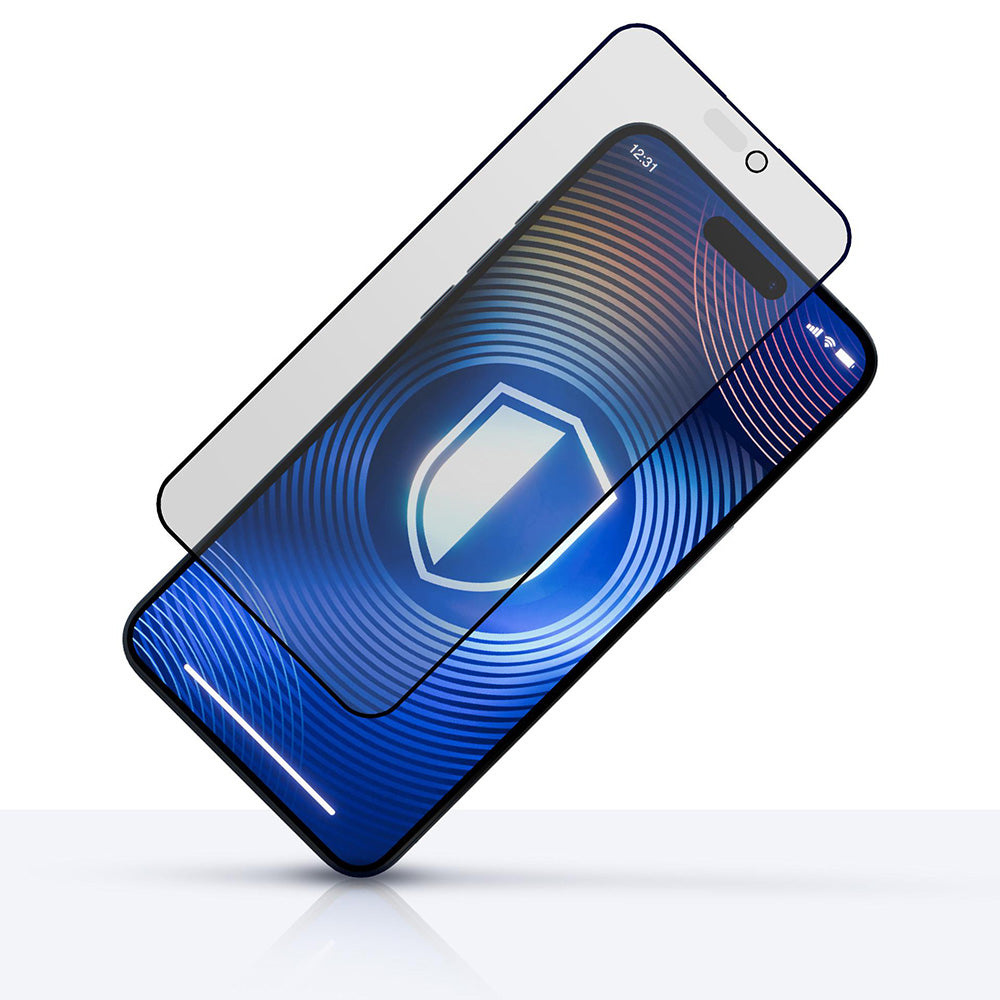 Beskyttelsesfolie Matte Privacy 3MK HardGlass Max til Apple iPhone 17 Pro, Hærdet Glas, Fuldklæbende
