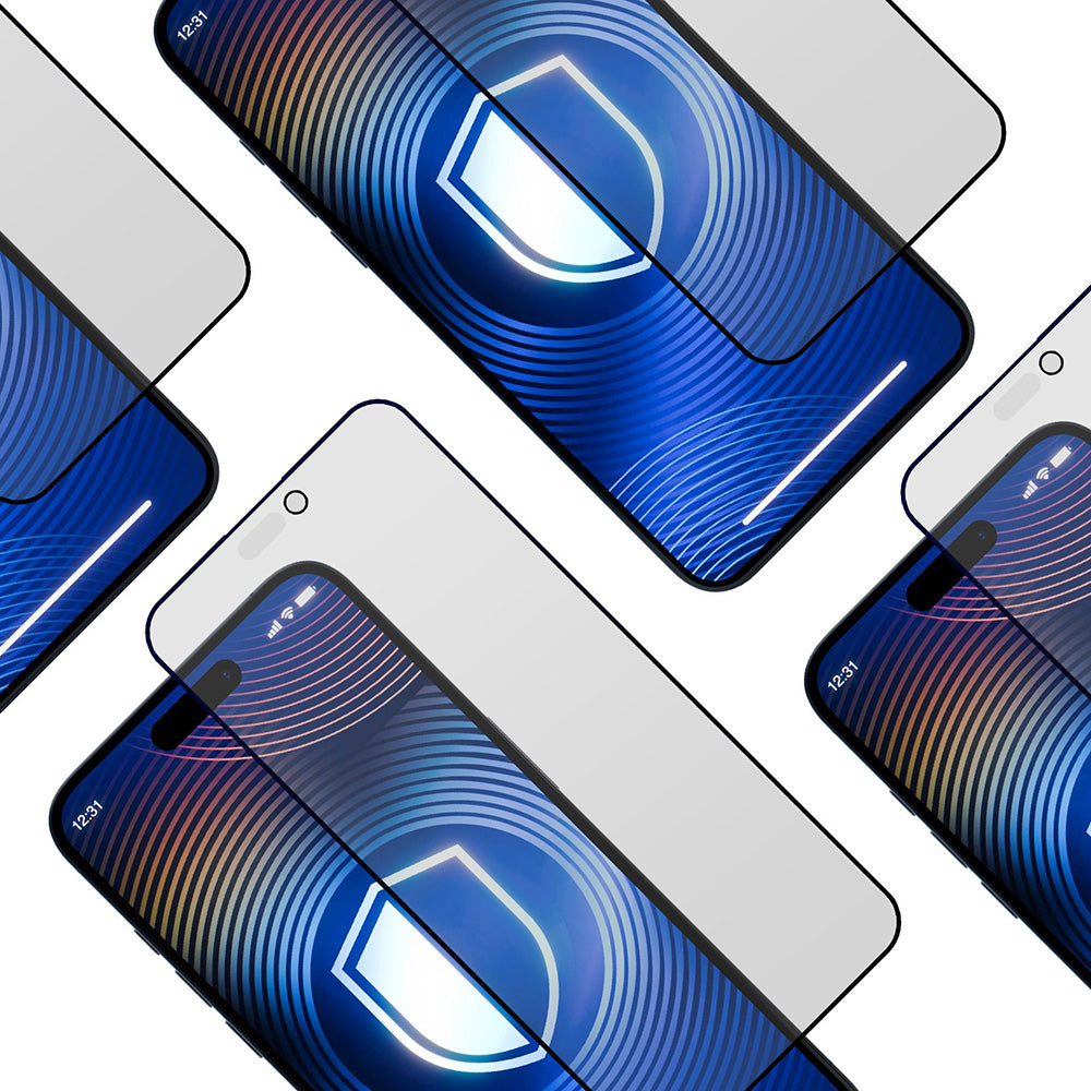 Beskyttelsesfolie Matte Privacy 3MK HardGlass Max til Apple iPhone 17 Pro, Hærdet Glas, Fuldklæbende