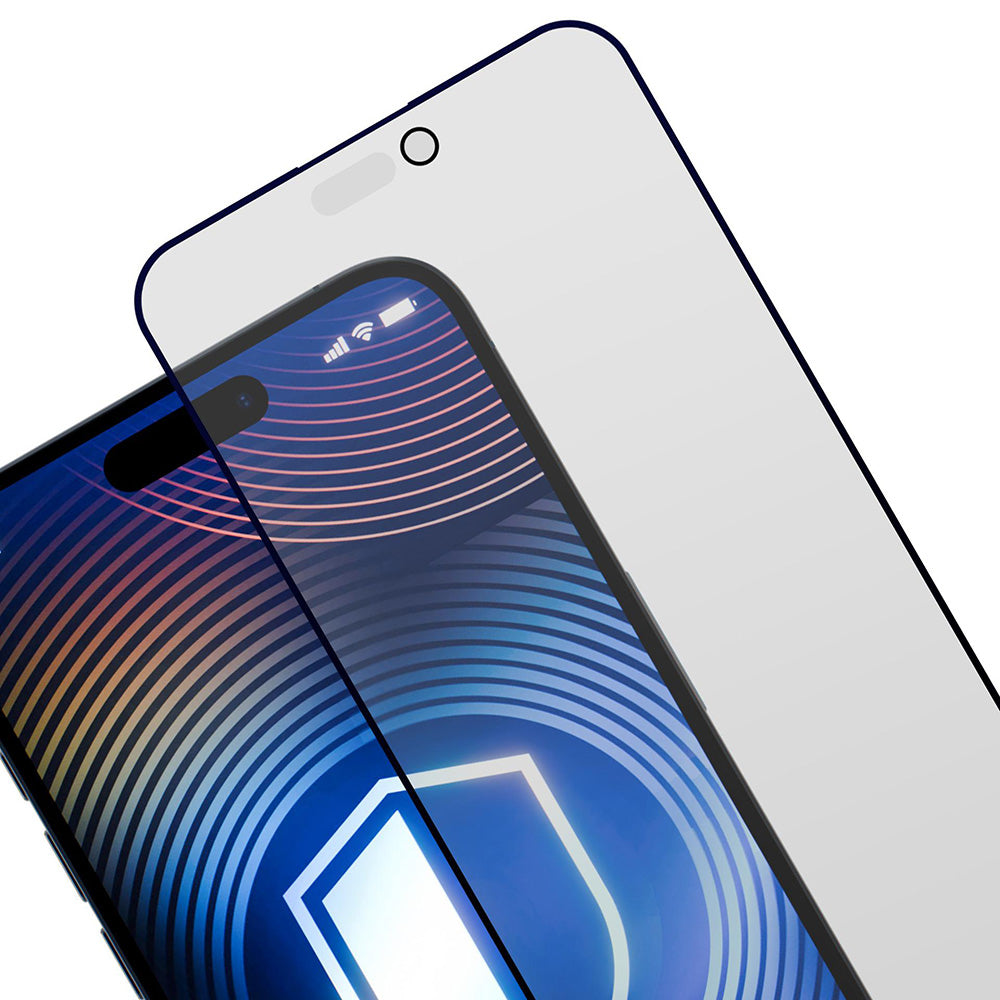 Beskyttelsesfolie Matte Privacy 3MK HardGlass Max til Apple iPhone 17 Pro, Hærdet Glas, Fuldklæbende