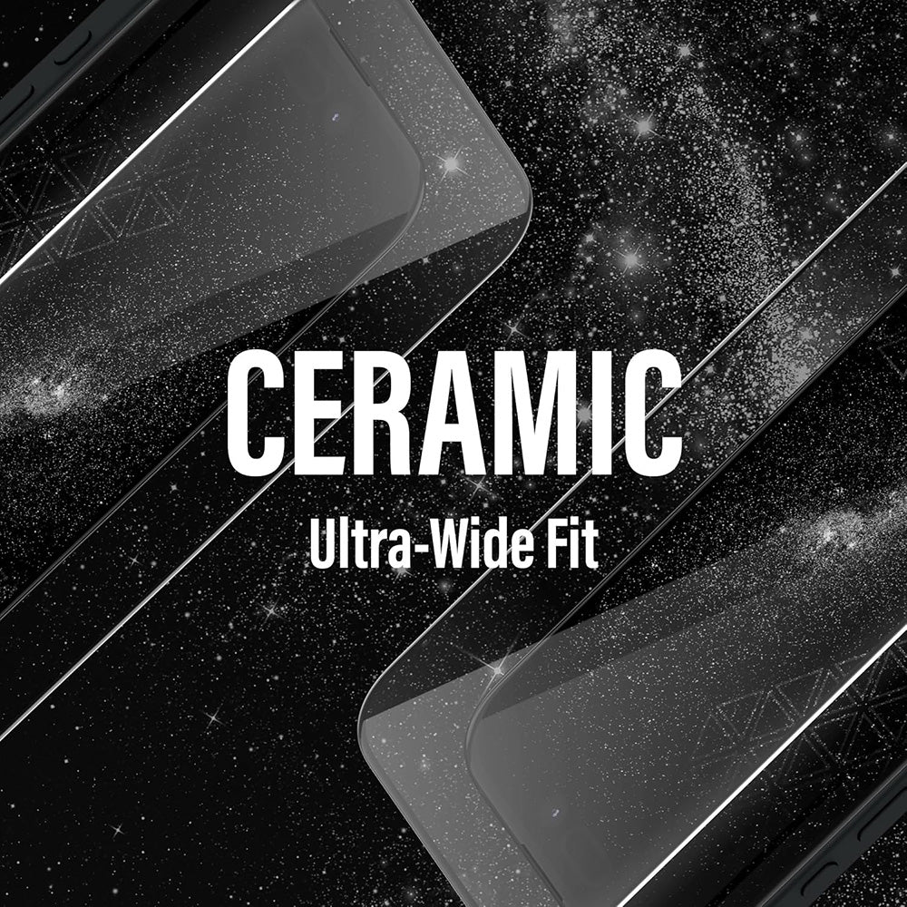 Beskyttelsesfolie til skærm PanzerGlass Ultra-Wide Ceramic EasyAligner til Samsung Galaxy S25 Ultra S938, Hærdet Glas, Full Glue