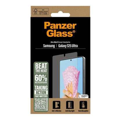 Beskyttelsesfilm til skærm PanzerGlass Ultra-Wide Fit All-in-One til Samsung Galaxy S25 Ultra S938, Hærdet Glas, Full Glue