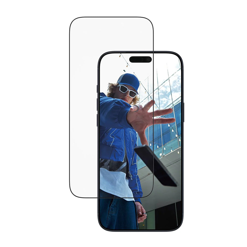 Beskyttelsesfilm til skærm PanzerGlass Ultra-Wide Fit EasyAligner til Apple iPhone 17 Pro Max, Hærdet Glas, Full Glue, Sort
