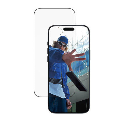 Beskyttelsesfilm til skærm PanzerGlass Ultra-Wide Fit EasyAligner til Apple iPhone 17 Pro Max, Hærdet Glas, Full Glue, Sort