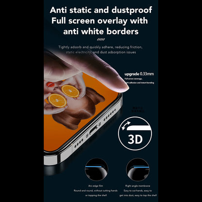 Privacy-skærmbeskyttelse Anank 2X Forstærket til Apple iPhone 15, Sikkerhedsglas, Fuld Lim, 2.5D