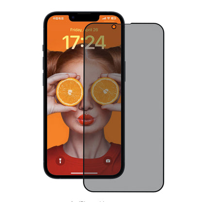 Privacy-skærmbeskyttelse Anank 3X Forstærket til Apple iPhone 17e / 16e / 14 / 13 Pro, Sikkerhedsglas, Fuld Lim, 2.5D