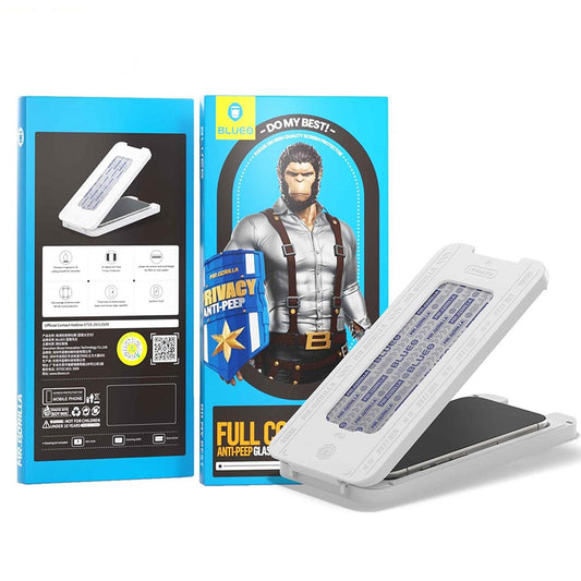 Beskyttelsesfilm til skærm Privacy Blueo Anti-Peep Applicator Pro til Apple iPhone 17 Air, Hærdet Glas, Full Glue