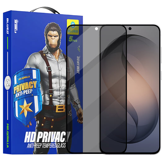 Beskyttelsesfilm til skærm Privacy Blueo Anti-Peep til Samsung Galaxy S26 S942, Hærdet Glas, Full Glue, Sæt med 5 stykker