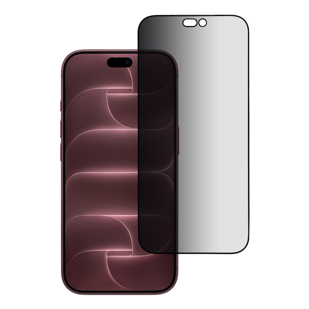 Blueo Premium Sapphire Applicator-skærmbeskyttelse med privacy til Apple iPhone 18 Pro Max, hærdet glas, fuldlimning