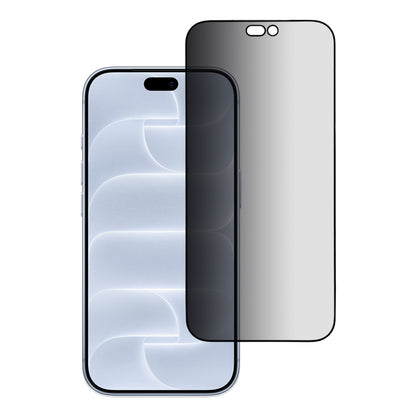 Blueo Premium Sapphire Privacy-skærmbeskytter med applikator til Apple iPhone 18 Pro, hærdet glas, fuldlimning