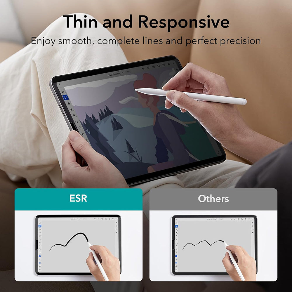 ESR Magnetic Privacy Screen Protector for Apple iPad Pro 12.9 (2022) / Pro 12.9 (2021) / Pro 12.9 (2020), Plastic