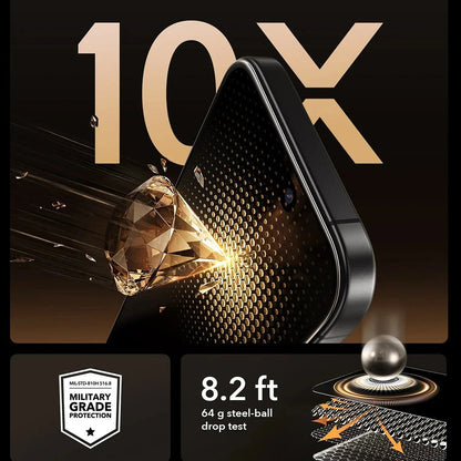 Beskyttelsesfilm Privacy ESR UltraFit Armorite Pro til Apple iPhone 17 Pro, Hærdet Glas, Full Glue, Sæt med 3 stykker