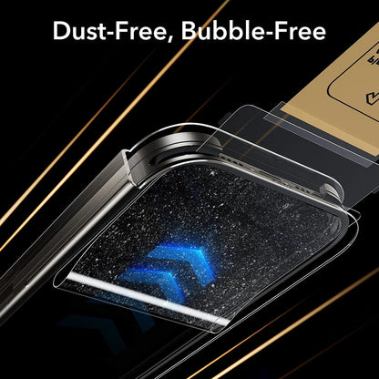 Beskyttelsesfilm Privacy ESR UltraFit Armorite Pro til Apple iPhone 17 Pro, Hærdet Glas, Full Glue, Sæt med 3 stykker