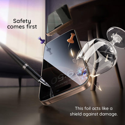 Beskyttelsesfilm Privacy Guess til Apple iPhone 16 Pro Max, Hærdet Glas, Full Glue, 2.5D, GUTGP16XBOKGCIP