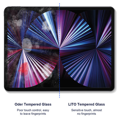 Lito Classic Privacy Screen Protector for Apple iPad Air 13 (2026) / Air 13 (2024), Tempered Glass, Full Glue, 2.5D