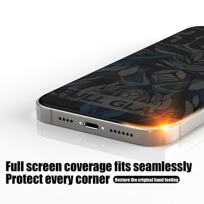 Privacy-skærmbeskyttelsesfilm Lito D+ Max 300C til Apple iPhone 15 Plus, hærdet glas, fuld lim