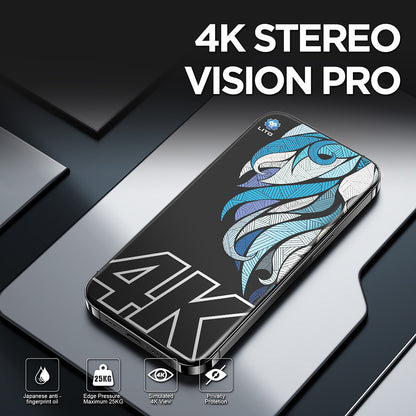 Beskyttelsesfilm Privacy Screen Lito D+ Max 4K til Apple iPhone 17 Pro Max, Hærdet Glas, Fuldklæbende