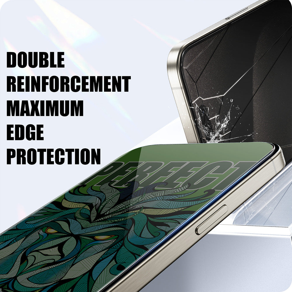 Beskyttelsesfolie Privacy Lito D+ Max Strong til Apple iPhone 17 / 16 Pro, Hærdet Glas, Full Glue