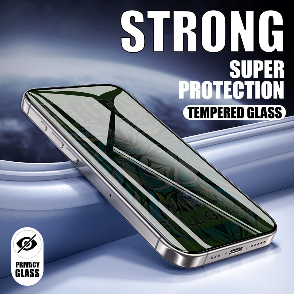 Beskyttelsesfolie Privacy Lito D+ Max Strong til Apple iPhone 17 / 16 Pro, Hærdet Glas, Full Glue
