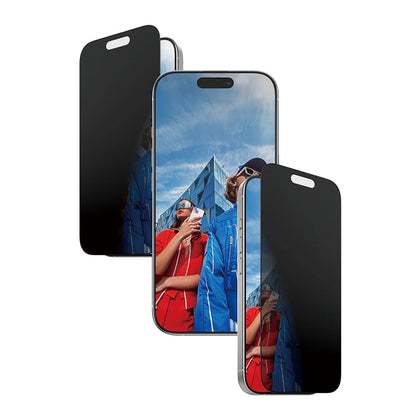Beskyttelsesfolie til skærm Privacy PanzerGlass Ultra-Wide Fit 2-Way EasyAligner til Apple iPhone 17 / 16 Pro, Hærdet Glas, Full Glue