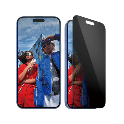 Beskyttelsesfolie til skærm Privacy PanzerGlass Ultra-Wide Fit EasyAligner til Apple iPhone 16 Plus / 15 Plus, Hærdet Glas, Fuldklæbende